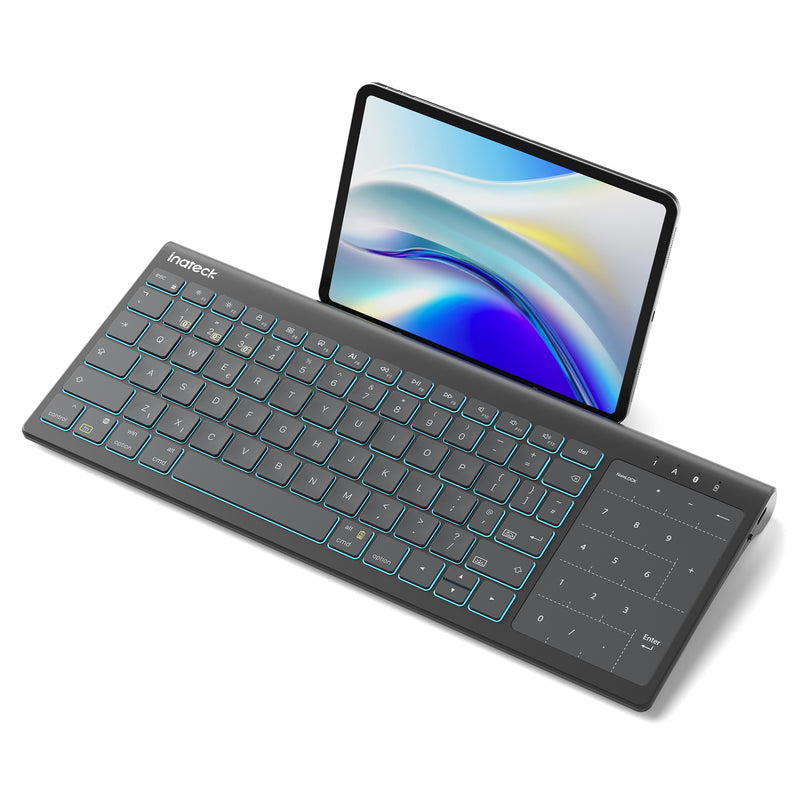 Tablet Keyboard, 2-in-1 Numeric Keypad & Touchpad, for iPad iOS/Samsung/Android/Windows, KB06103