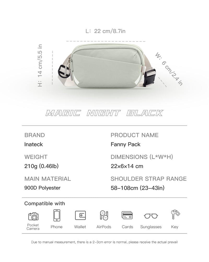 Sling Bag X-Mini, with RFID Blocking, Water-resistant, for Women and Men, FB01002