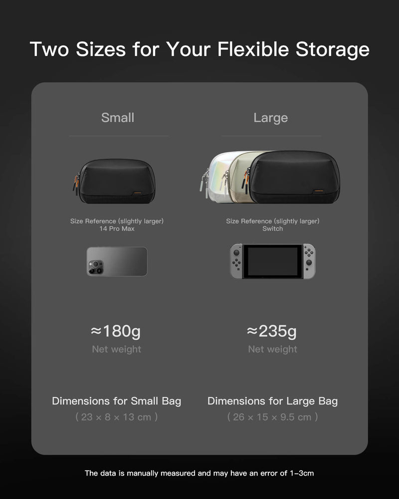Inateck Multipurpose Electronics Organizer with 180° Open, AB03007