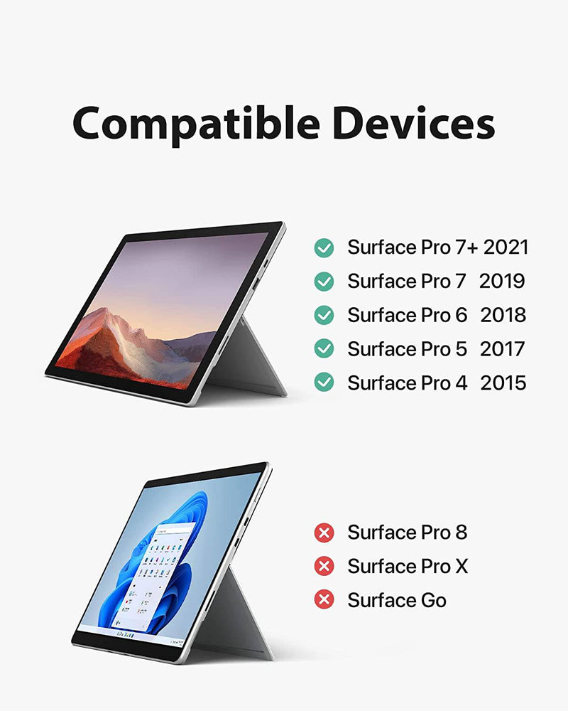 Bluetooth® 5.0 Keyboard Cover for Surface Pro 7/7+/6/5/4, KB02026