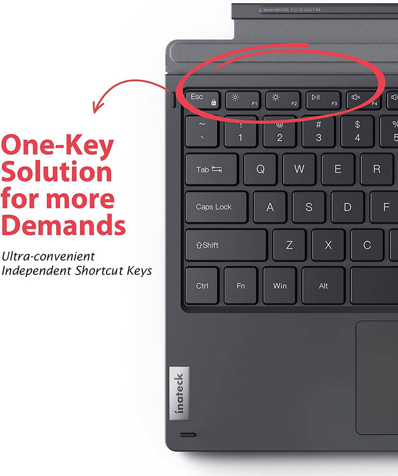 Bluetooth® 5.0 Keyboard Cover for Surface Pro 7/7+/6/5/4, KB02026