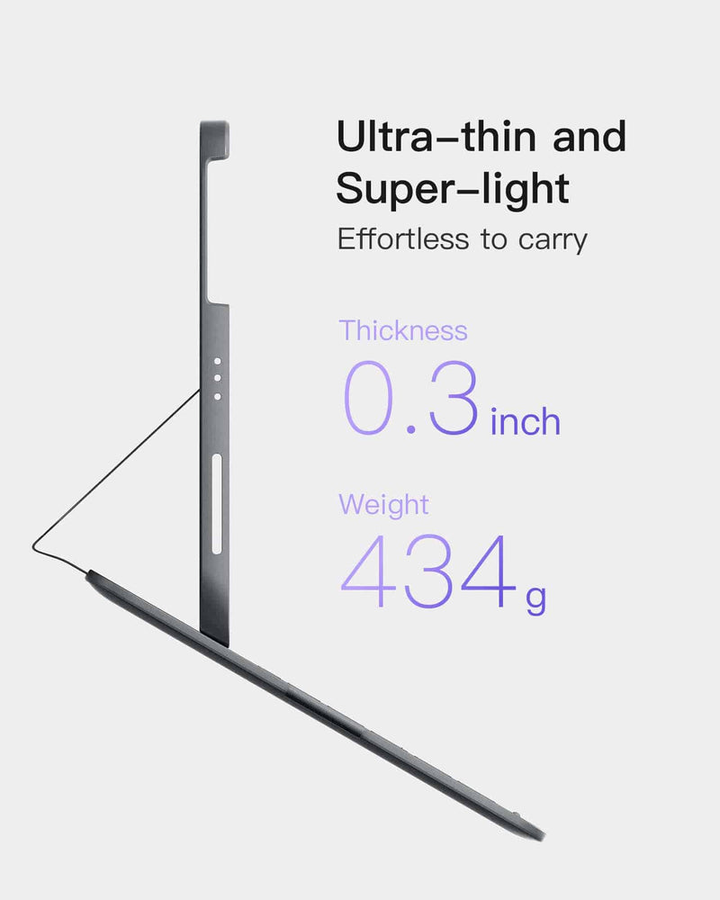 Super-Light Keyboard for iPad 11" (A16 2025), iPad 10, iPad Air 11" M3/M2 (2025/2024), iPad Air 7/6/5/4, iPad Pro 11" 4/3/2/1, BK2007