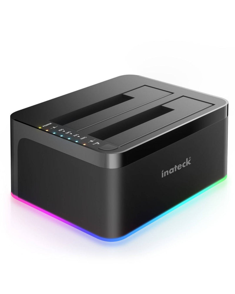 Inateck Dual Bay Hard Drive Docking Station with Offline Clone SA02003