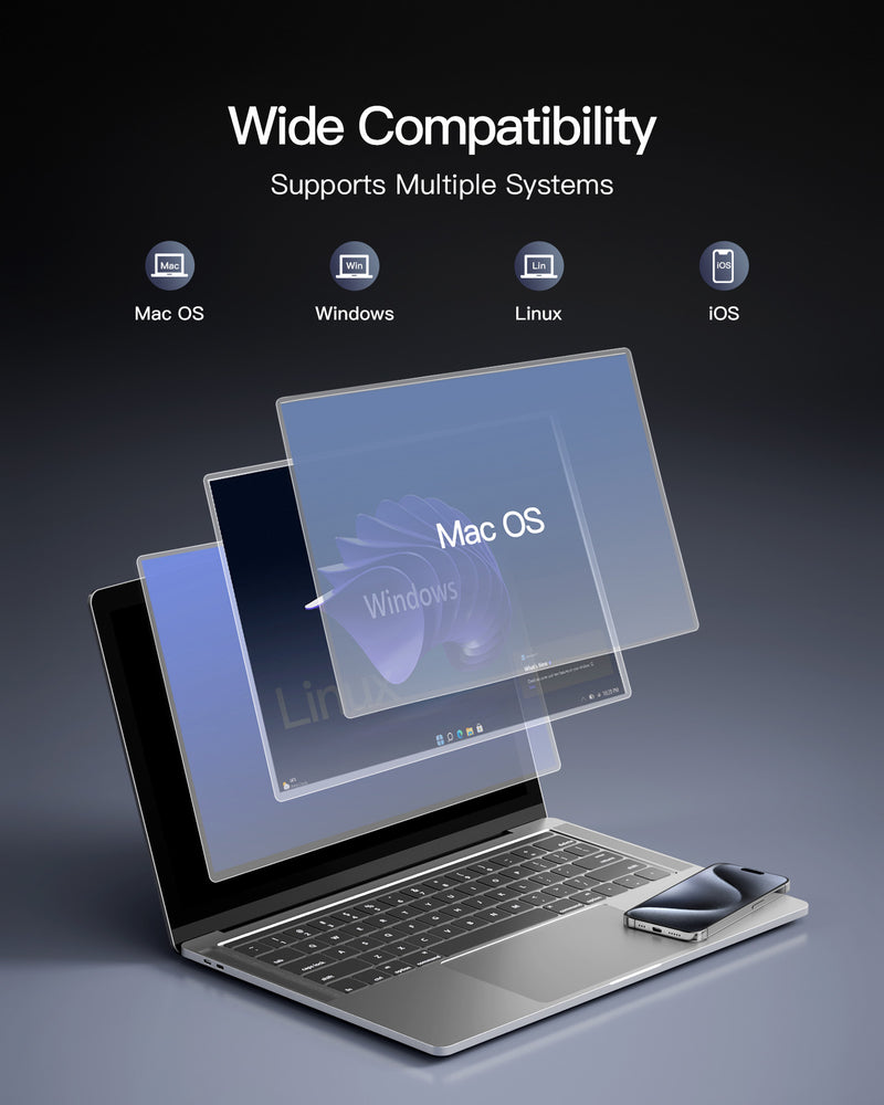 M.2 NVMe SATA SSD Enclosure with RGB, USB 3.2 Gen 2 (10 Gbps), Up to 4TB, FE2024