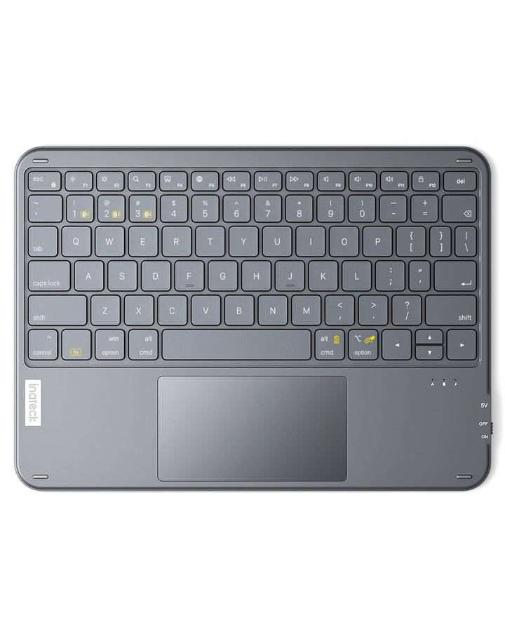 Inateck Bluetooth Keyboard with Touchpad, Ultra Slim, QWERTY, for Windows and iPad OS, KB01105