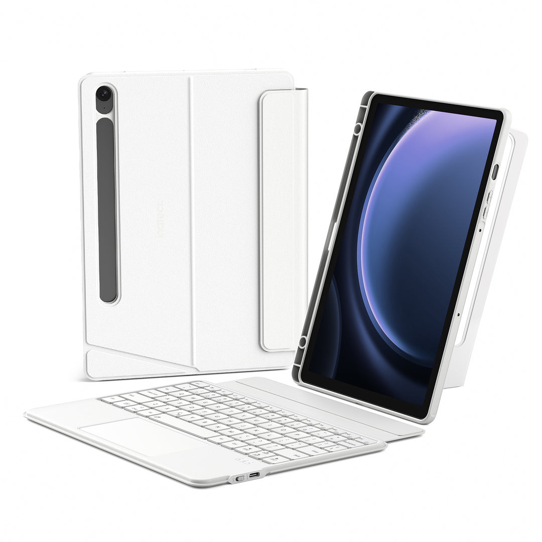 Magnetic Detachable Bluetooth Keyboard for Samsung Galaxy Tab S10 Lite/S10 FE/S9 FE 10.9"/S9 11",  N0064