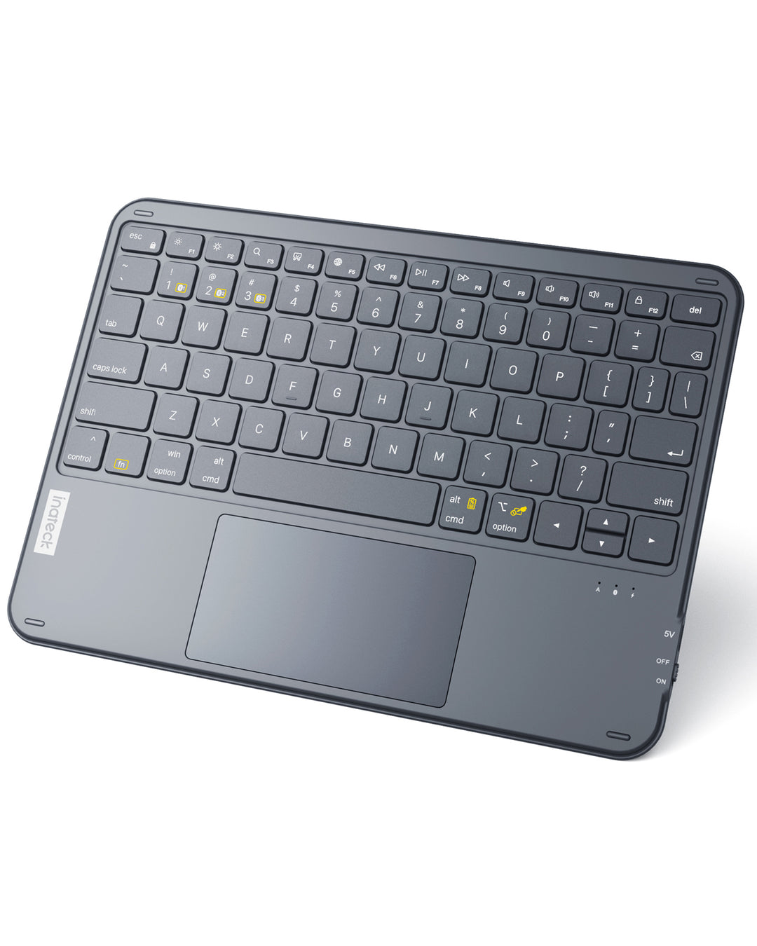 Inateck Bluetooth Keyboard with Touchpad, Ultra Slim, QWERTY, for Windows and iPad OS, KB01105