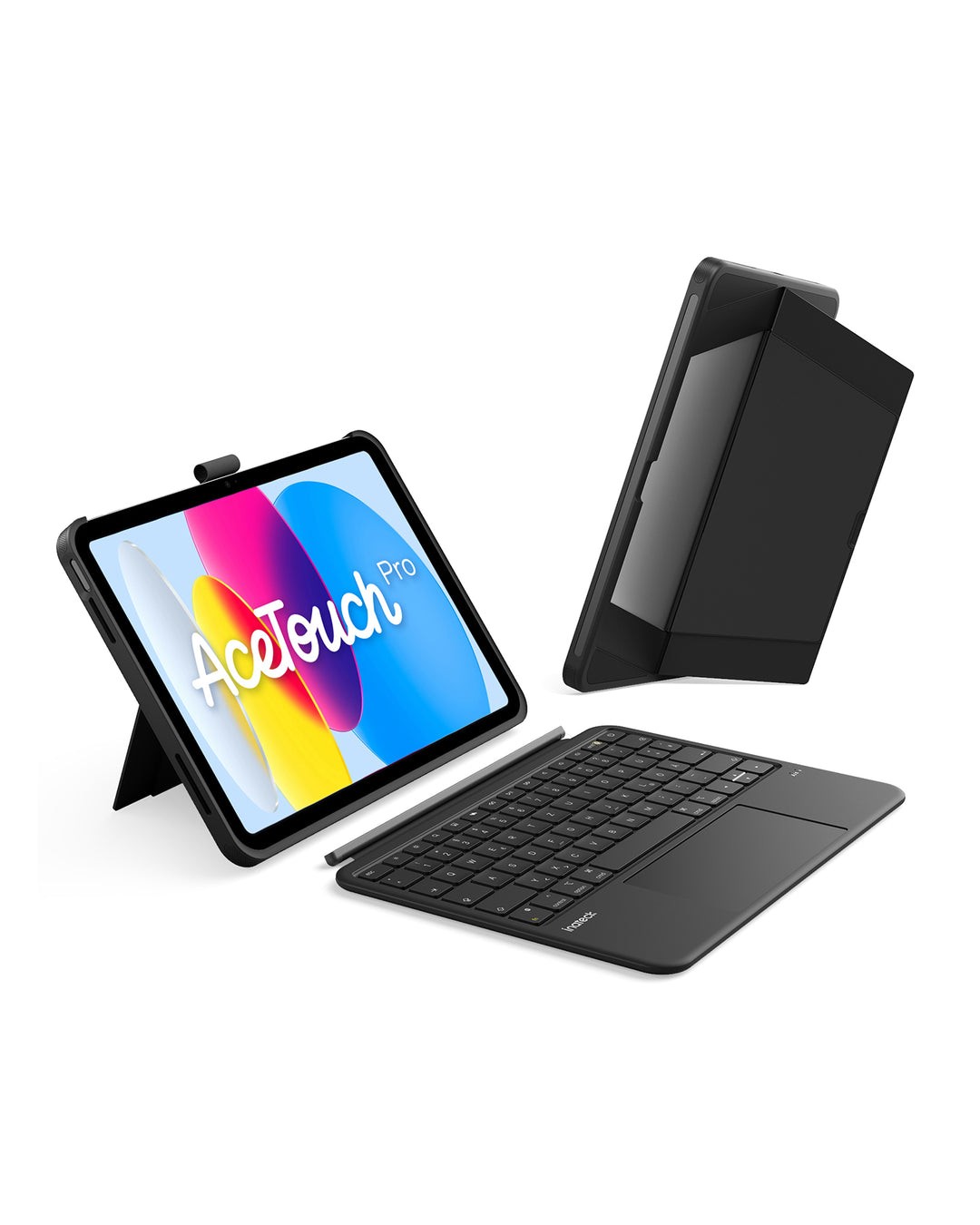 Inatek Detachable Keyboard Case for iPad A16 11th Gen 2025 11 inch, iPad 10th Gen 2022 10.9 inch, AceTouch Pro, QWERTY, KB403-10 |  Red Dot Award 2026