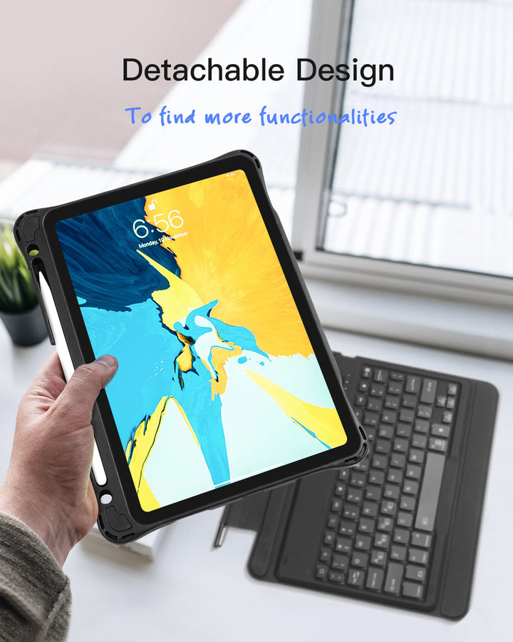 Inateck 11" Detachable Keyboard with Flexible Kickstand for iPad Pro, KB02005