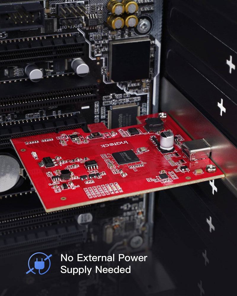 RedComets USB 3.2 Gen 2 x2 PCIe Card with 1 Type-C Port (KU1222)