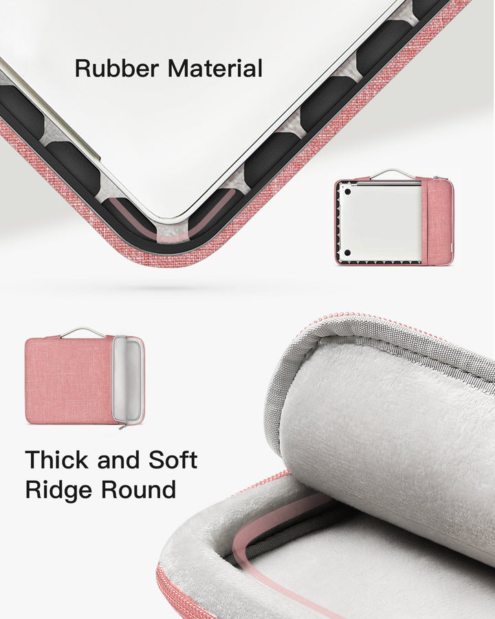 Inateck EdgeKeeper 360° Protective 15.6 Inch Laptop Carrying Case B1, LB02006_Pink