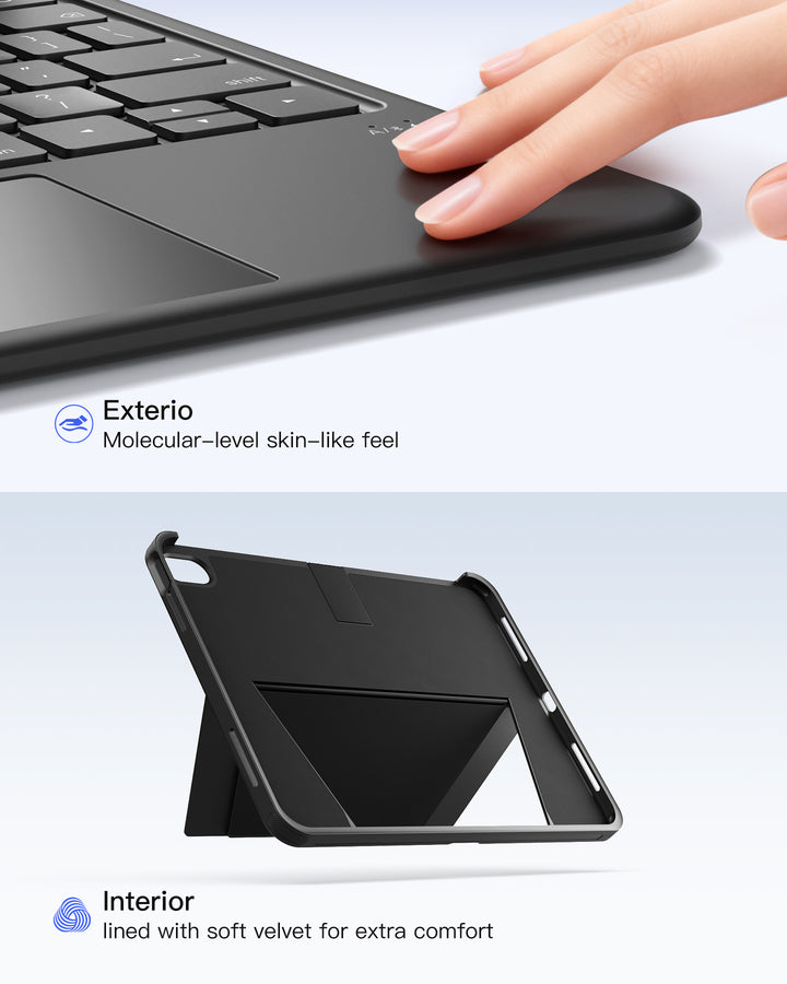 Inatek Detachable Keyboard Case for iPad A16 11th Gen 2025 11 inch, iPad 10th Gen 2022 10.9 inch, AceTouch Pro, QWERTY, KB403-10 |  Red Dot Award 2026