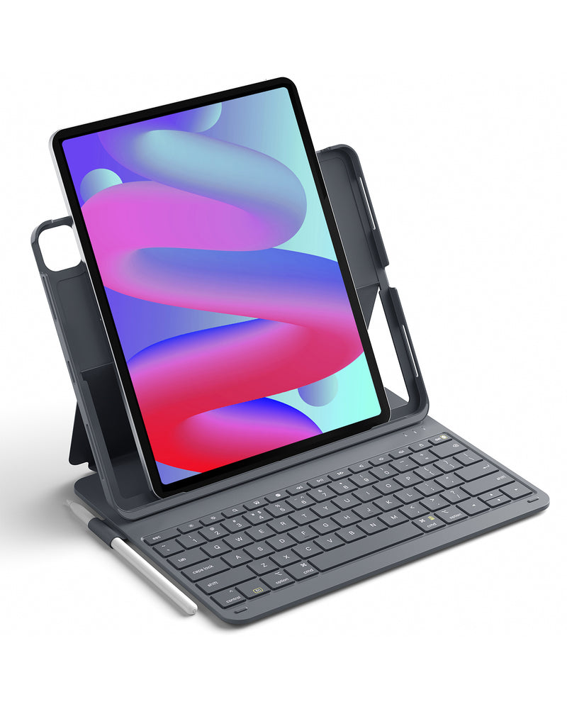 Super Light Keyboard Case for iPad Air 13" M3/M2 (2025/2024), iPad Air 7/6, iPad Pro 12.9" 6/5/4/3, QWERTY, BK2007-13