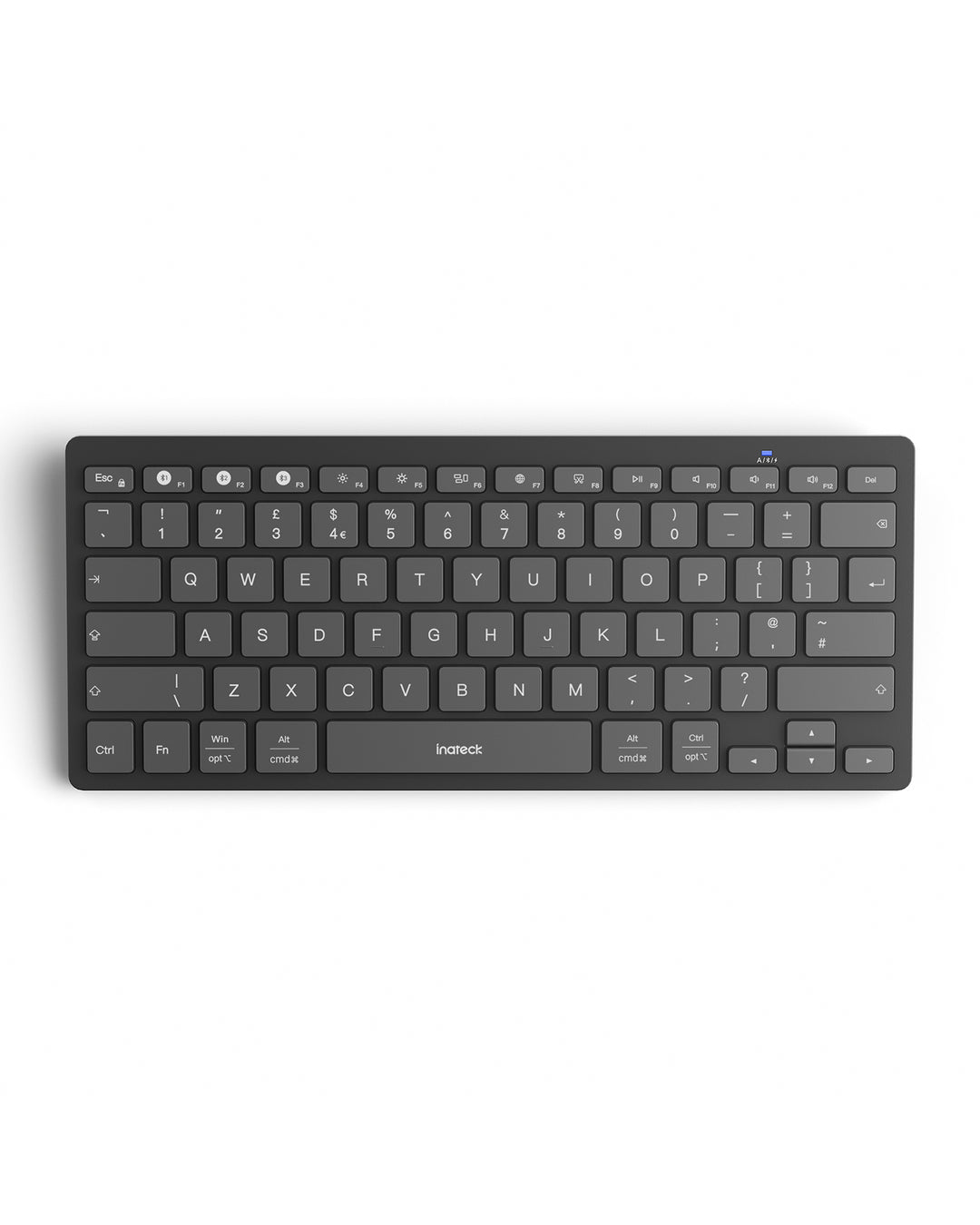 Inateck Ultra slim Wireless Keyboard, 3 Bluetooth, for iPad/Windows/Android/iOS, Ergonomic, KB01003