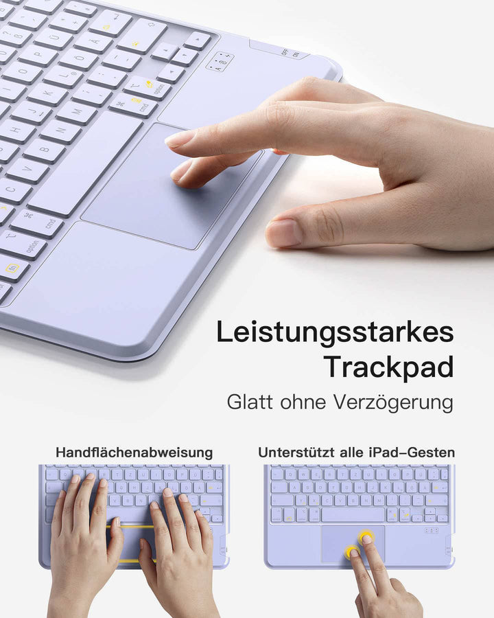 Inateck Detachable Keyboard for iPad Air 11" M3/M2 (2025/2024), iPad Air 7/6/5/4, iPad Pro 11" 4/3/2/1, KB04111