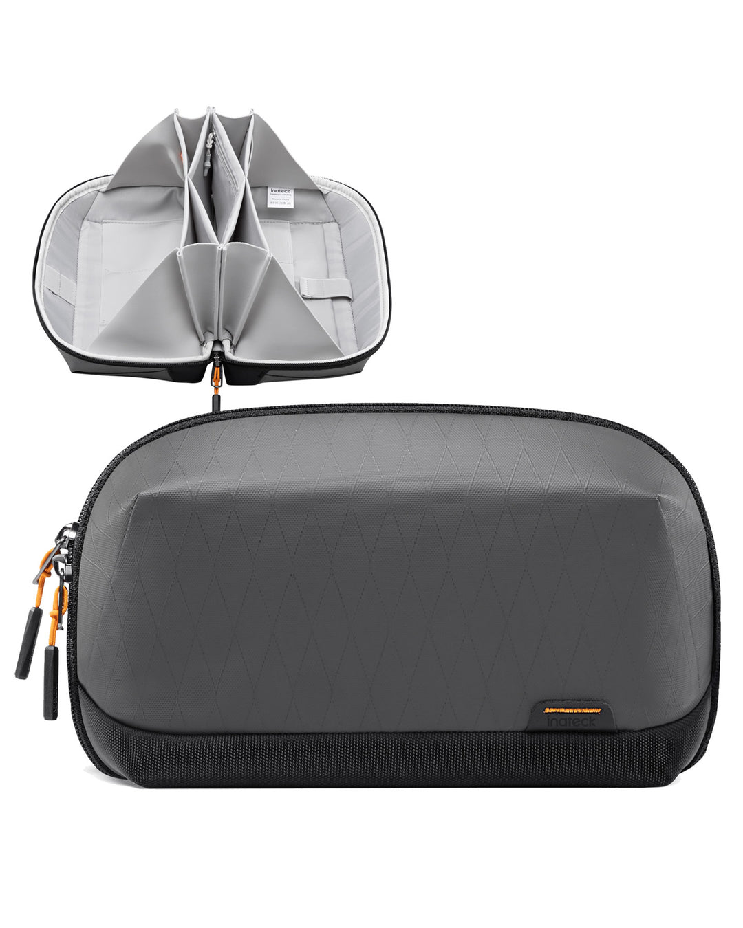 Inateck Multipurpose Electronics Organizer with 180° Open, AB03007 Gray