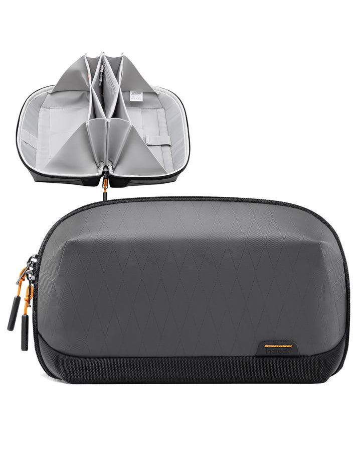 Inateck Multipurpose Electronics Organizer with 180° Open, AB03007 Gray