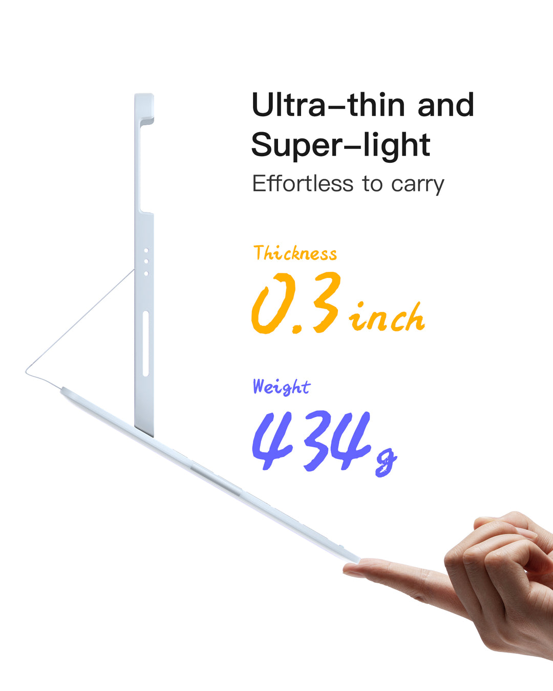 Inateck Super-Light Keyboard for iPad 11" (A16 2025), iPad 10, iPad Air 11" M3/M2 (2025/2024), iPad Air 7/6/5/4, iPad Pro 11" 4/