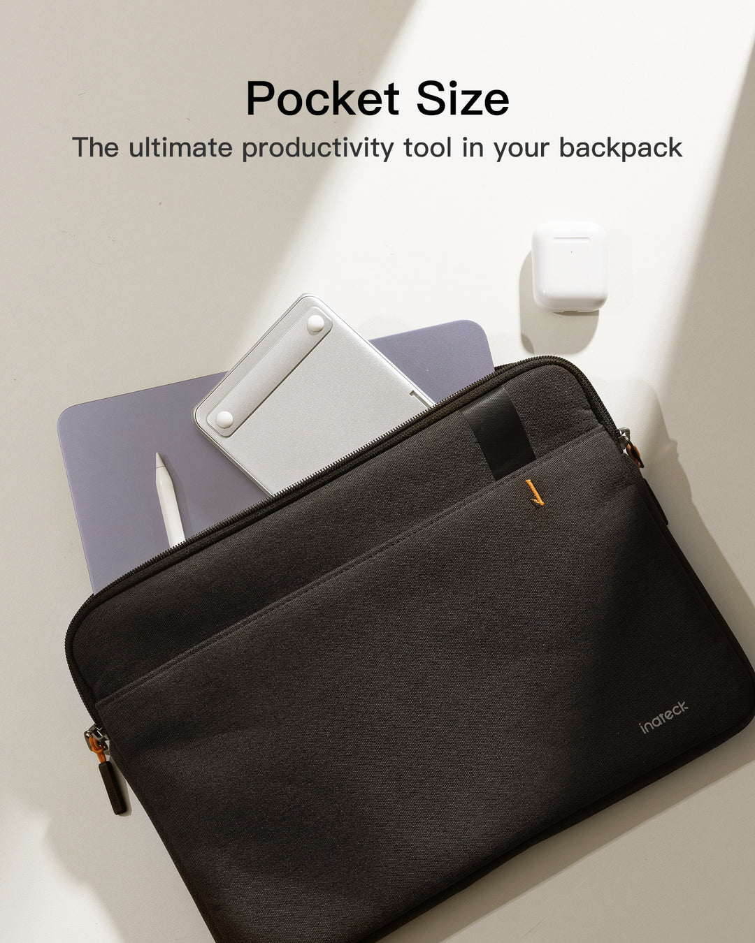 Inateck Foldable Keyboard QWERTZ, Mini Portable with 3 Bluetooth, for iPad/iOS/Samsung/Android/Windows, KB06001