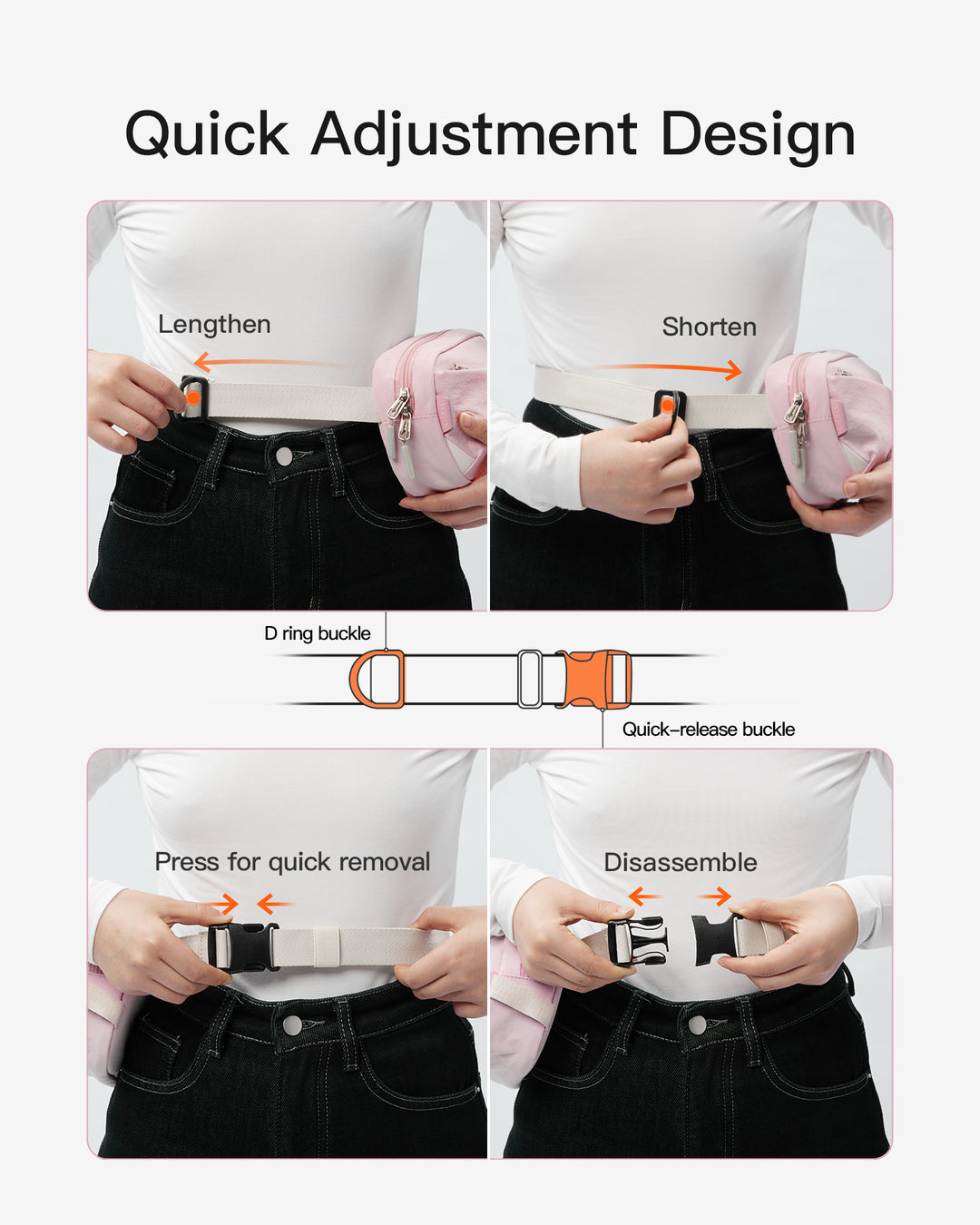 Inateck Sling Bag X-Mini, with RFID Blocking, Water-resistant, for Women and Men, FB01002