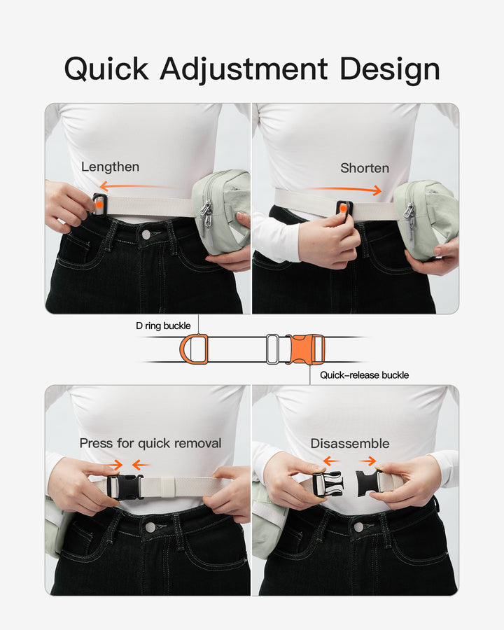 Inateck Sling Bag X-Mini, with RFID Blocking, Water-resistant, for Women and Men, FB01002