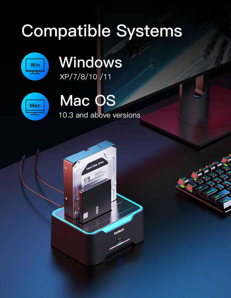 USB 3.0 Hard Drive Docking Station with Offline Clone, SA02004