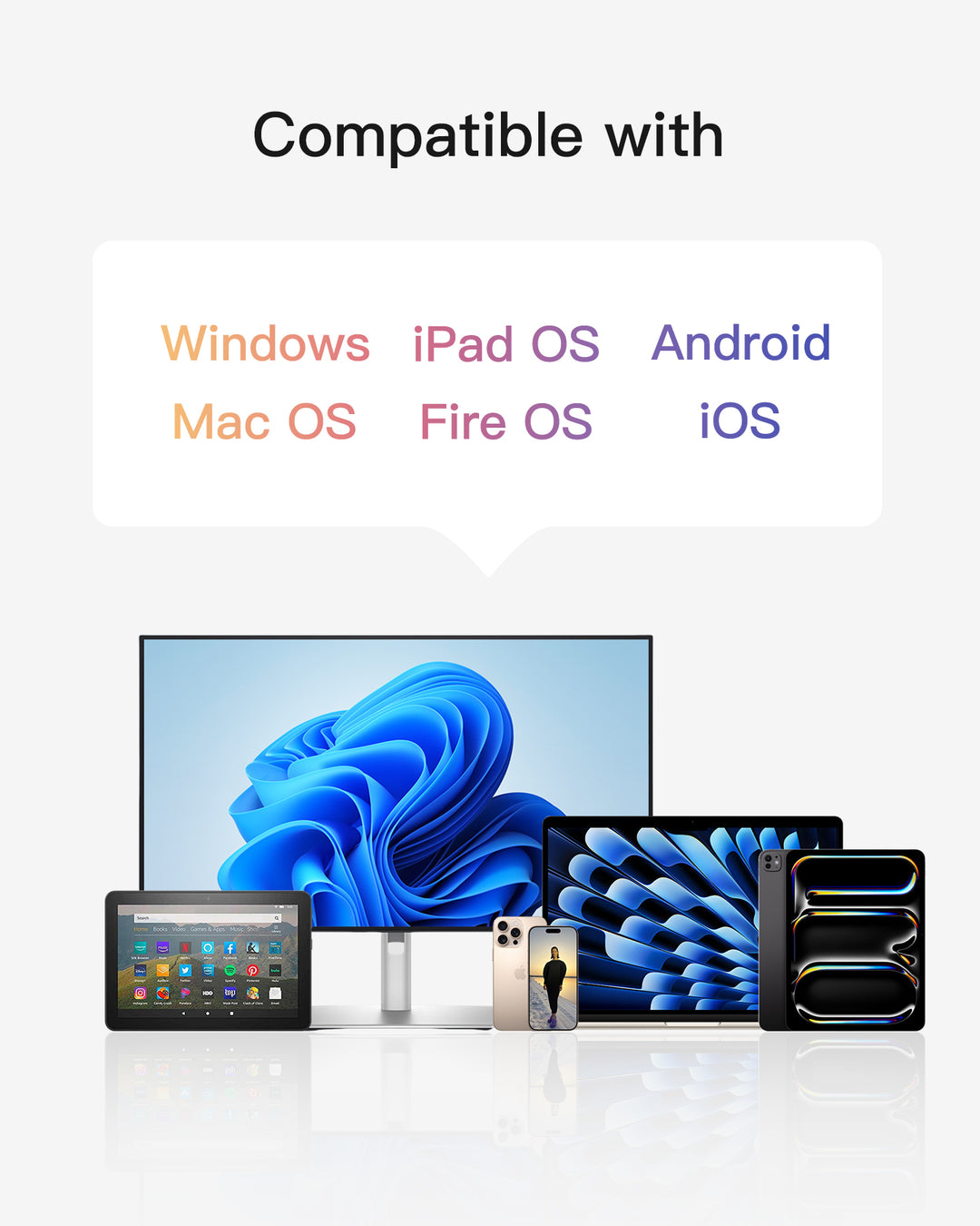 Inateck Foldable Keyboard QWERTZ, Mini Portable with 3 Bluetooth, for iPad/iOS/Samsung/Android/Windows, KB06001