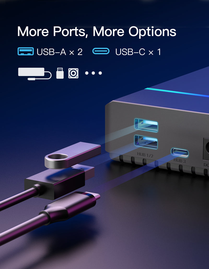 3.5-Inch Hard Drive Enclosure, with Expansion Ports, Supports Up to 20TB, FE3003