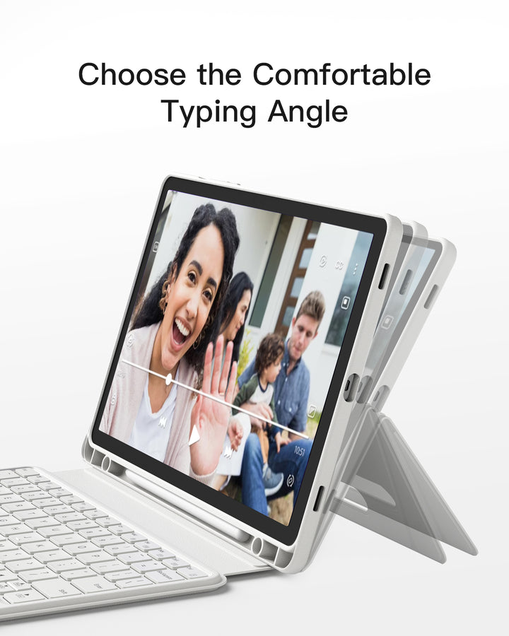 Magnetic Detachable Bluetooth Keyboard for Samsung Galaxy Tab S10 Lite/S10 FE/S9 FE 10.9"/S9 11",  N0064