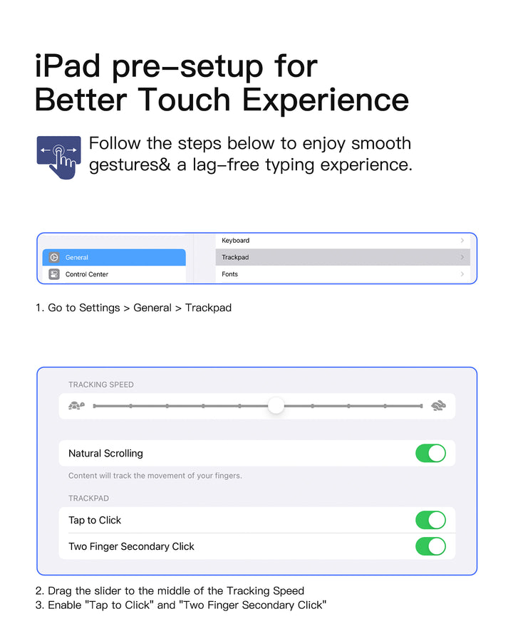 Inateck Detachable Keyboard for iPad Air 11" M3/M2 (2025/2024), iPad Air 6/5/4, iPad Pro 11" 4/3/2/1, iPad 11" (A16 2025), iPad 
