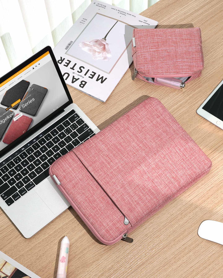 Inateck EdgeKeeper 360° Protective 12-16 Inch Laptop Sleeve, Compatible with MacBook 2018-2025, LB01006