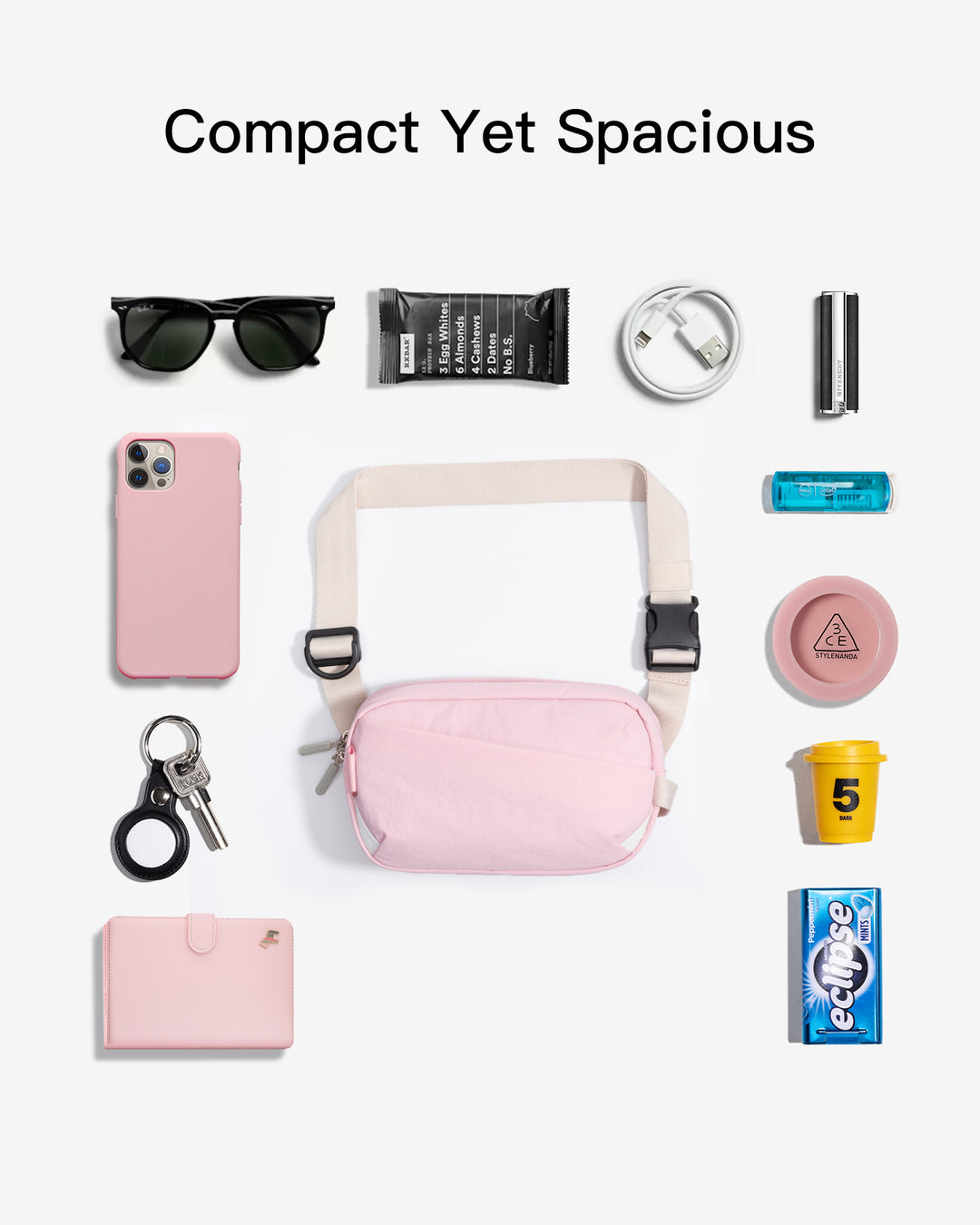 Inateck Sling Bag X-Mini, with RFID Blocking, Water-resistant, for Women and Men, FB01002