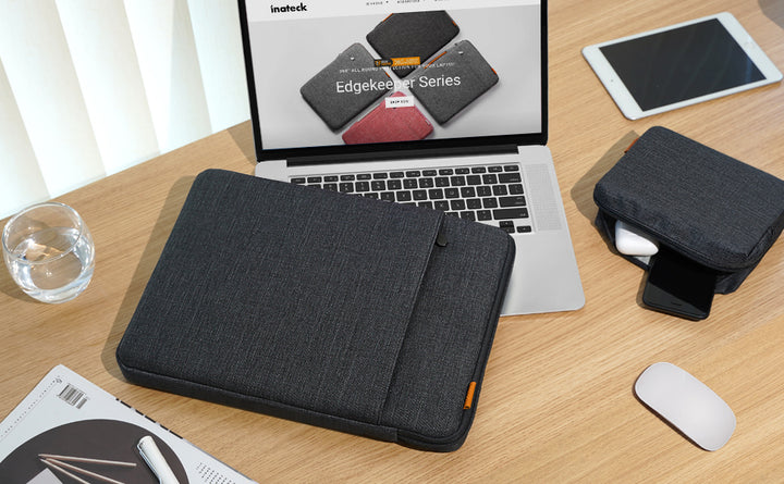 Inateck EdgeKeeper 360° Protective 12-16 Inch Laptop Sleeve, Compatible with MacBook 2018-2025, LB01006