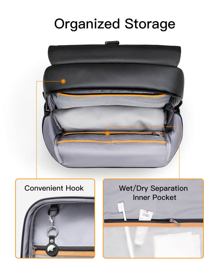 Inateck 22.8L Splashproof &amp; Expandable large storage space Backpack, BP01006