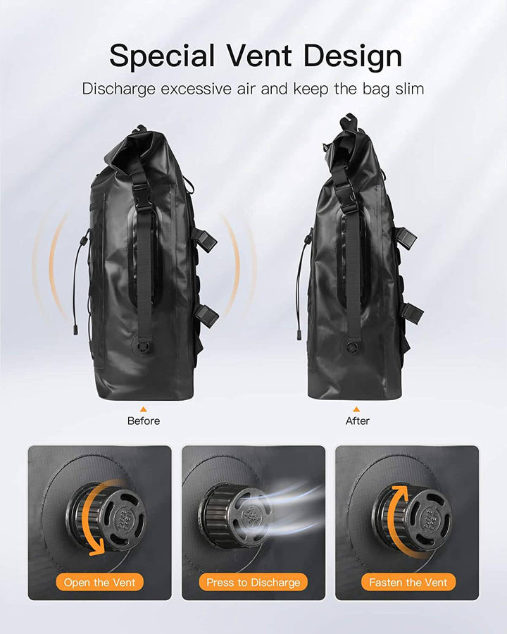 Inateck 35L Bicycle Backpack Waterproof Multi-Functional Organizer BP06001, Black