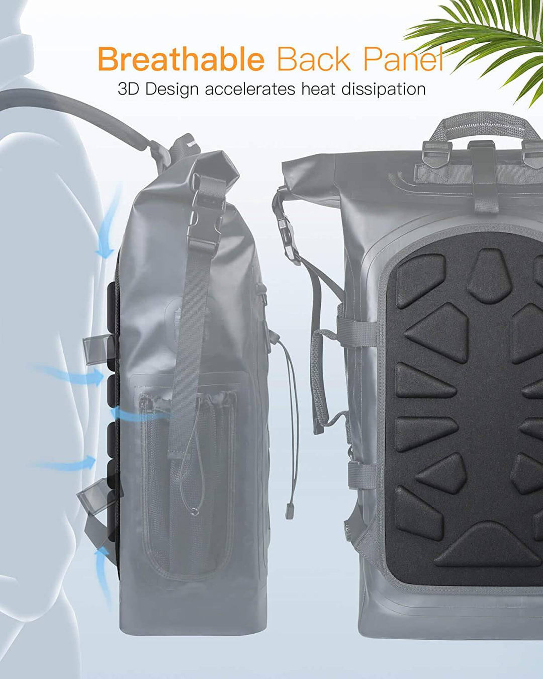 Inateck 35L Bicycle Backpack Waterproof Multi-Functional Organizer BP06001, Black