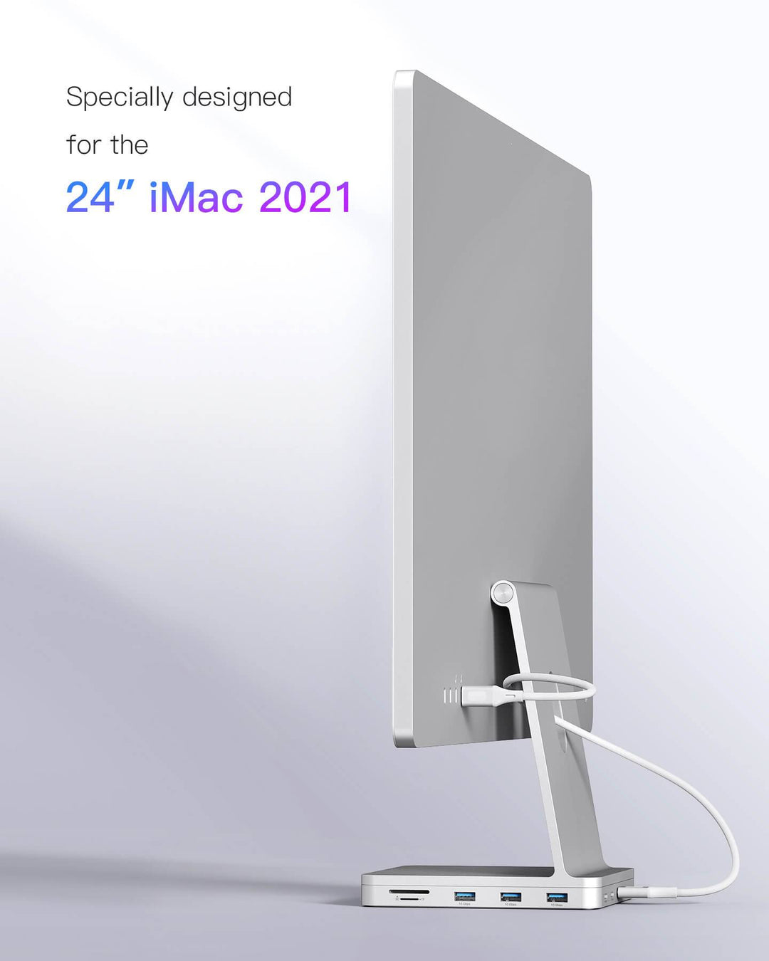 Inateck 8-in-1 iMac 24" 2021 Docking Station, USB 3.2 Gen 2, DK2001