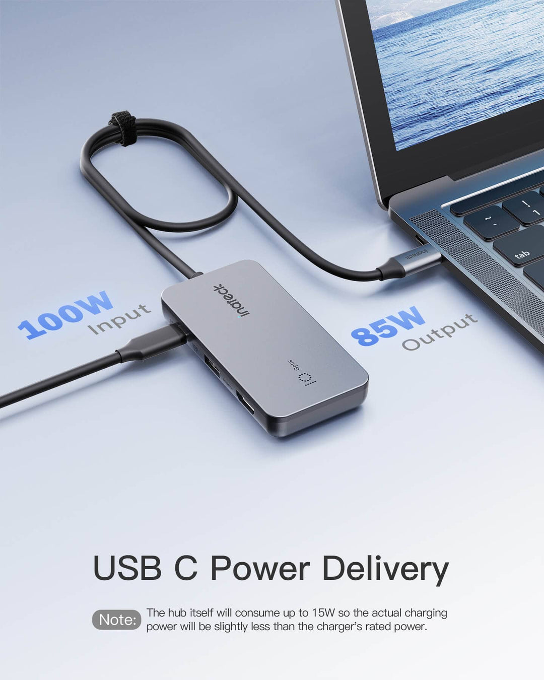Inateck 7-in-1 USB 3.2 Gen 2 Hub with HDMI Port, SD/TF Card Slot, HB2027
