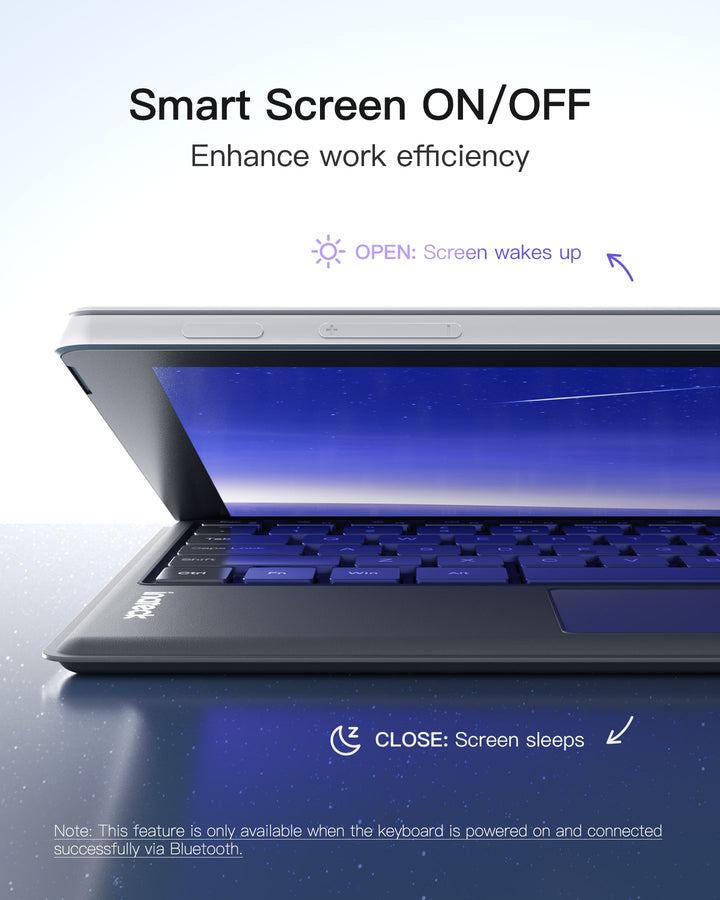 Inateck Surface Pro 7 Keyboard, Bluetooth 5.3, 7-Color Backlight, Compatible with Surface Pro 7/7+/6/5/4, KB02027