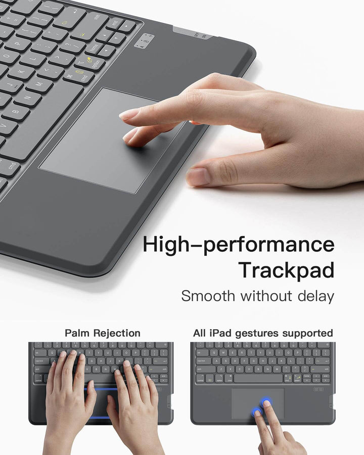 Inateck Detachable Keyboard for iPad Air 13" M3/M2 (2025/2024), iPad Air 7/6, iPad Pro 12.9" 6/5/4/3, KB04118