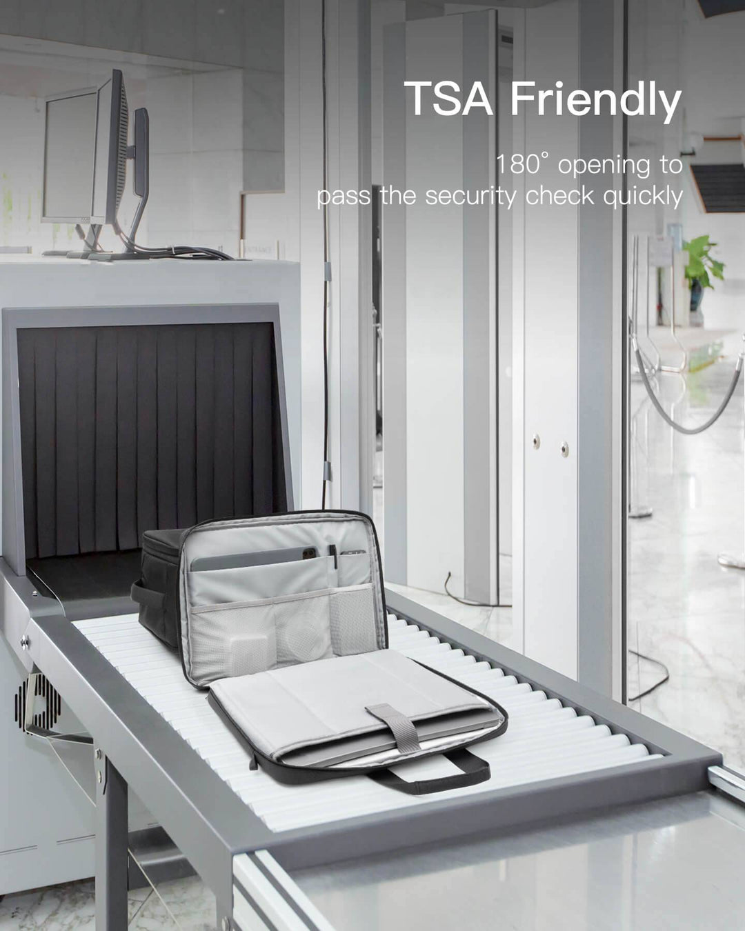 Inateck 15.6 Inch Laptop Carrying Case, TSA Checkpoint Friendly, LB03010-15_black