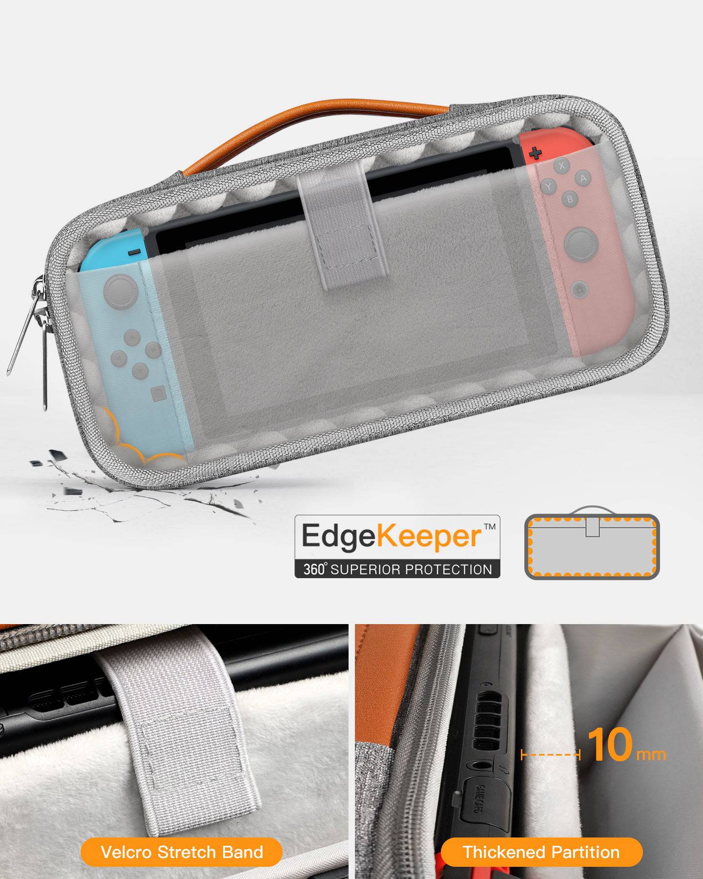 360° Protective Storage Organizer Carrying Case for Nintendo