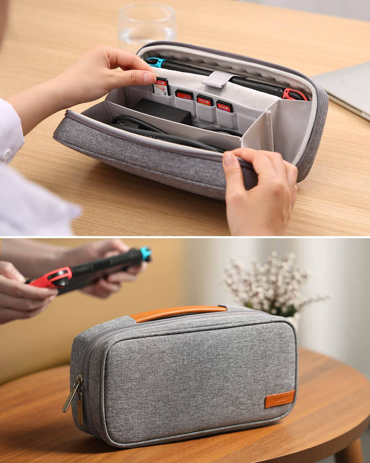 Inateck 360° Protective Storage Organizer Carrying Case for Nintendo Switch, AB03003