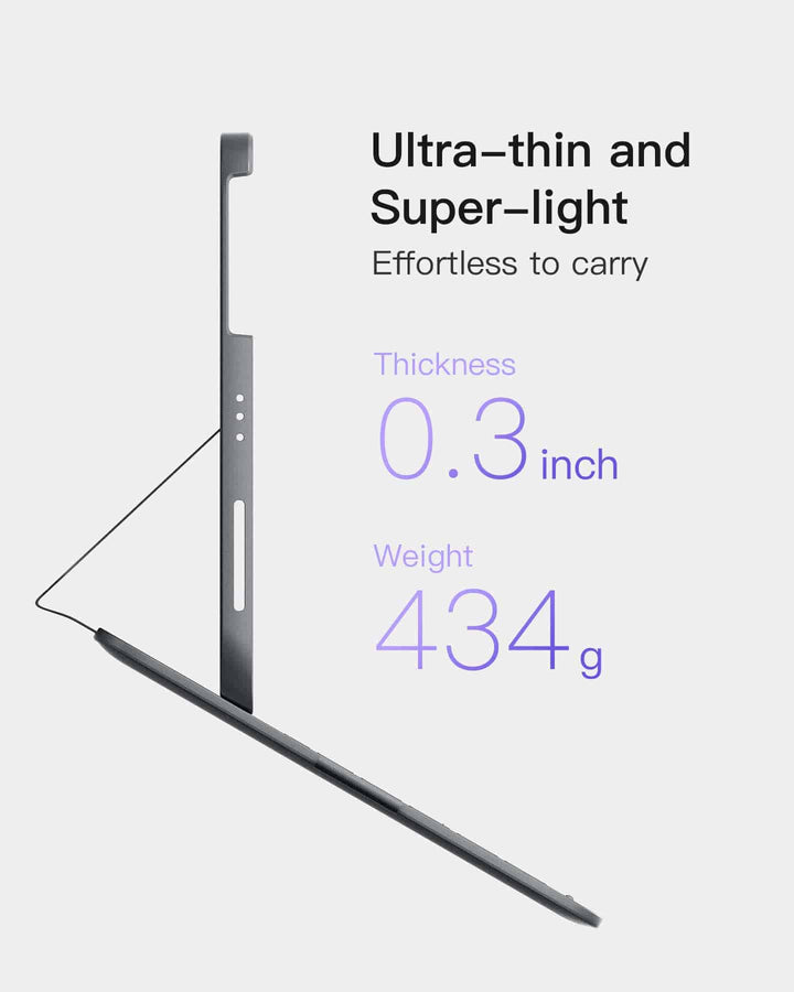 Inateck Super-Light Keyboard for iPad 11" (A16 2025), iPad 10, iPad Air 11" M3/M2 (2025/2024), iPad Air 7/6/5/4, iPad Pro 11" 4/