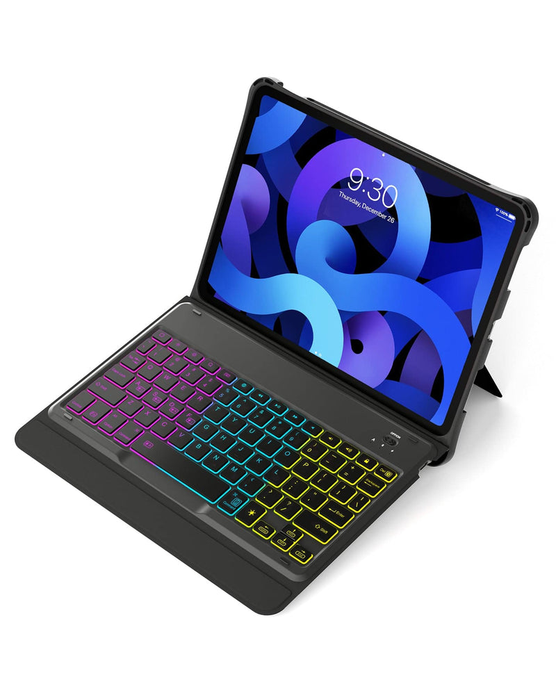 10.9"-11" Keyboard Case with Flexible Kickstand for iPad Pro/iPad Air, KB02005 Dark Gray