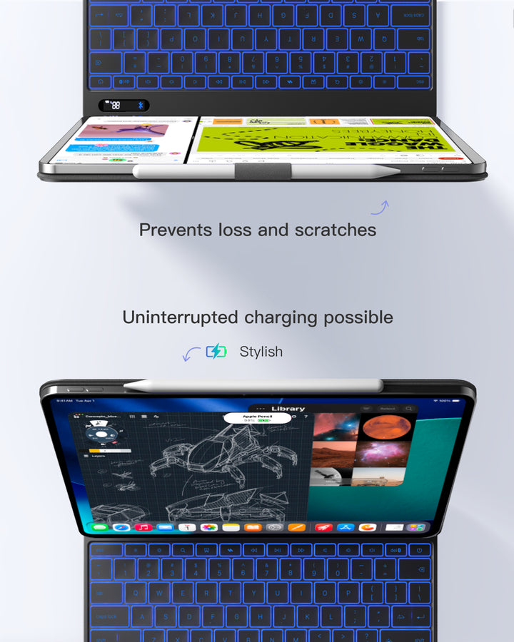 NeoMagic Keyboard Case for iPad Air 13 inch M4 2026/M3/M2, iPad Pro 12.9 inch 6/5/4/3 Gen, KB903-13A