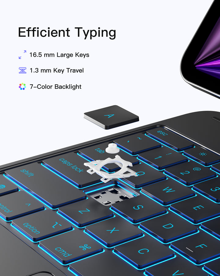 NeoMagic Keyboard Case for iPad Air 13 inch M4 2026/M3/M2, iPad Pro 12.9 inch 6/5/4/3 Gen, KB903-13A