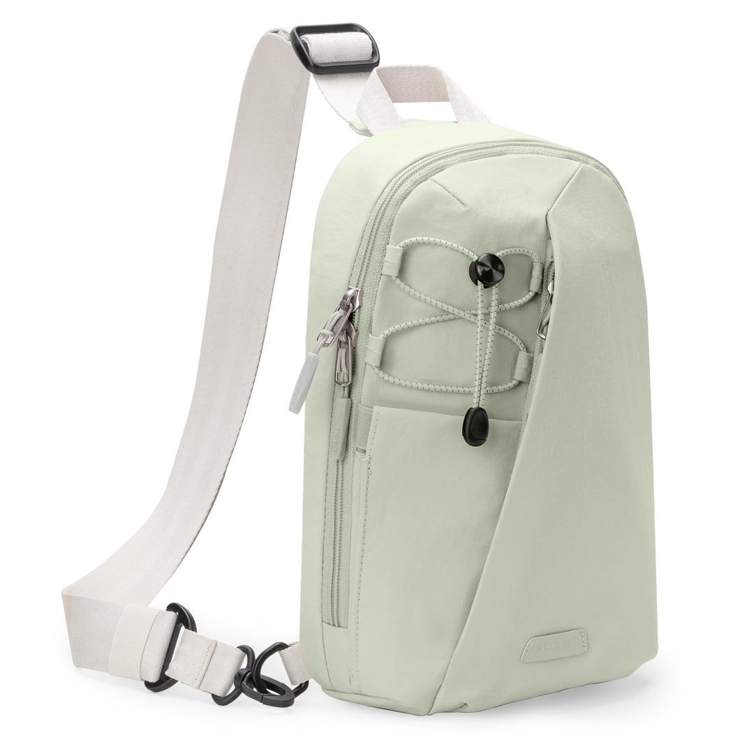 Inateck Sling Bag with RFID Blocking, Spacious Crossbody Shoulder Chest Everyday Carry Bag, Water-resistant, FB01003 Light Green