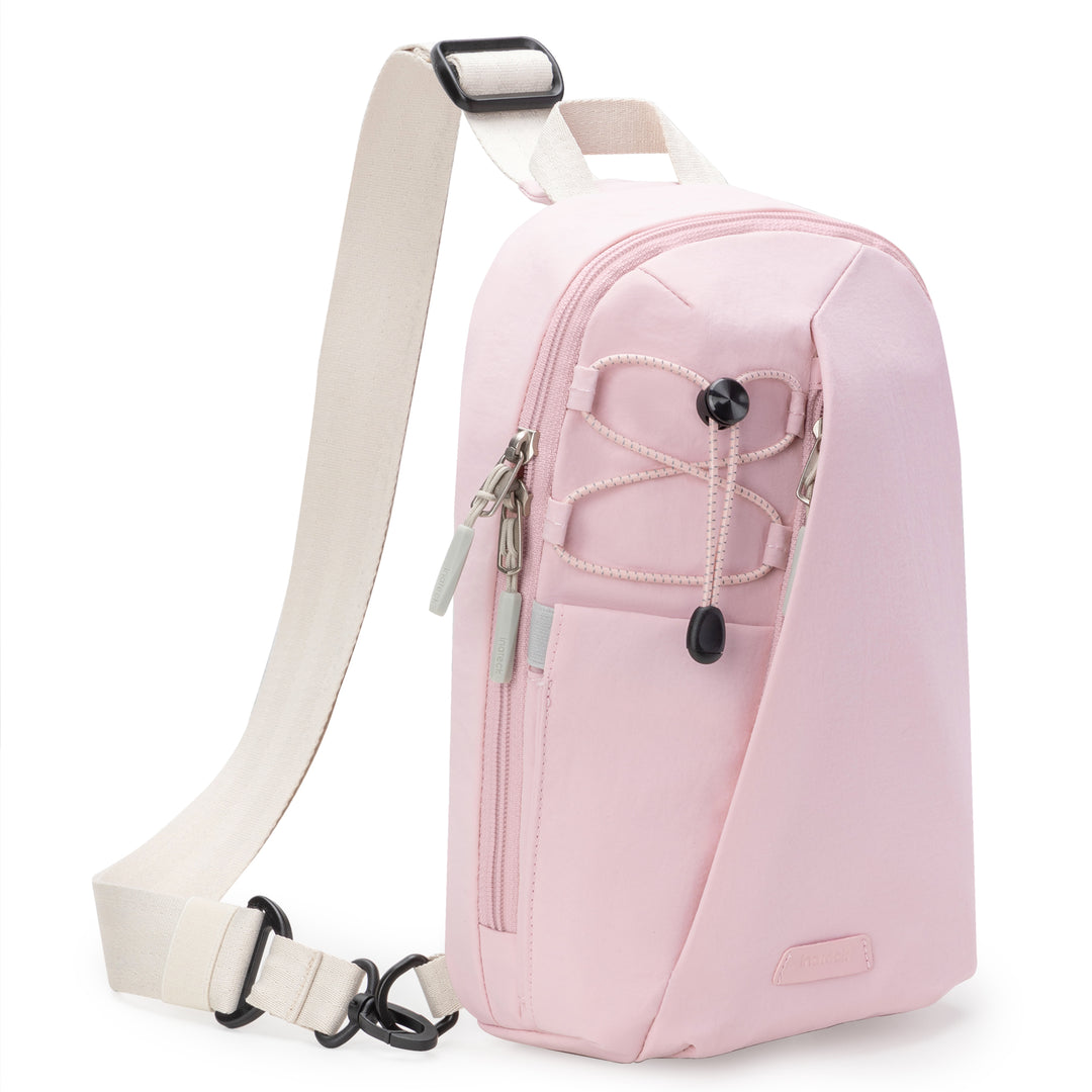 Inateck Sling Bag with RFID Blocking, Spacious Crossbody Shoulder Chest Everyday Carry Bag, Water-resistant, FB01003 Pink