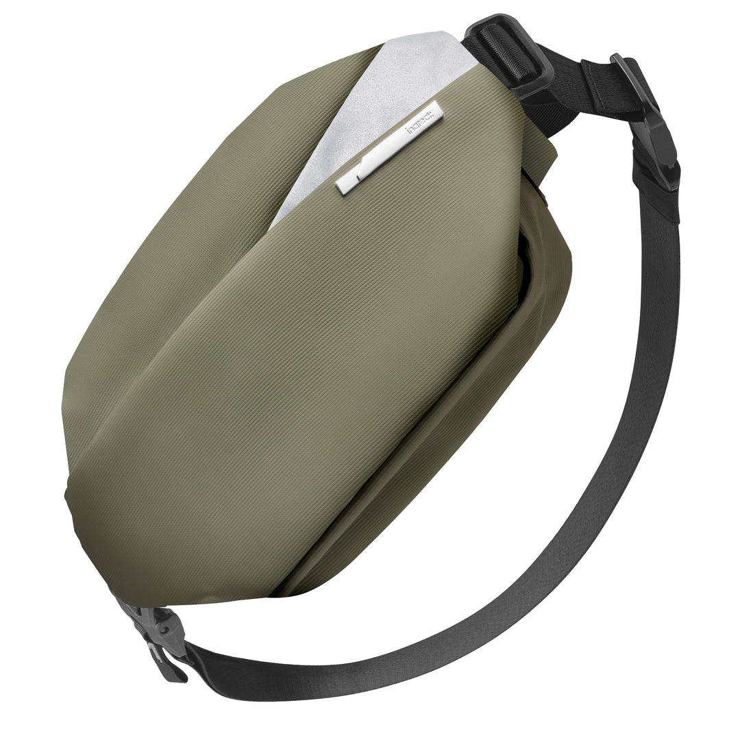 Inateck Stylish Sling Bag Crossbody Chest Bag with Spacious Orderly Storage, LB03014 olive 4L